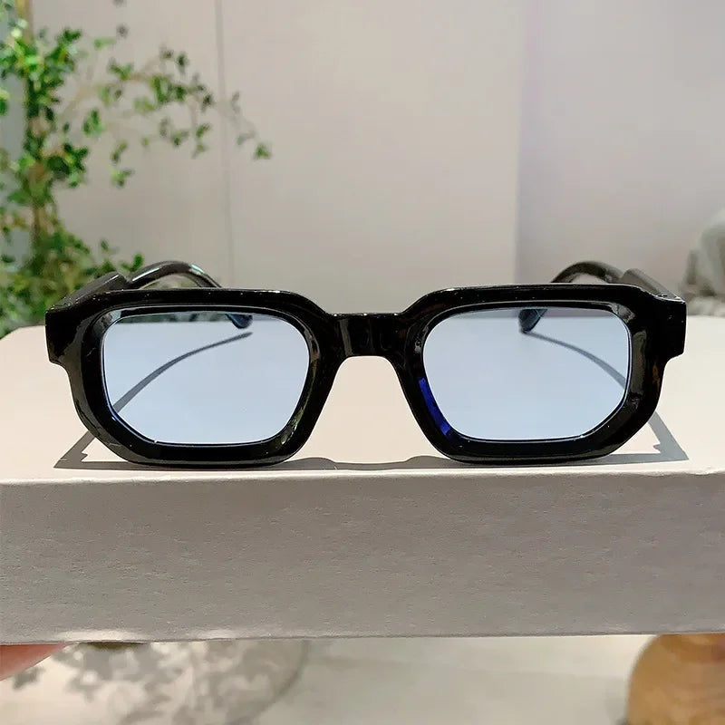 Nieuwe Mannen Vintage Rechthoek Frame Zonnebril